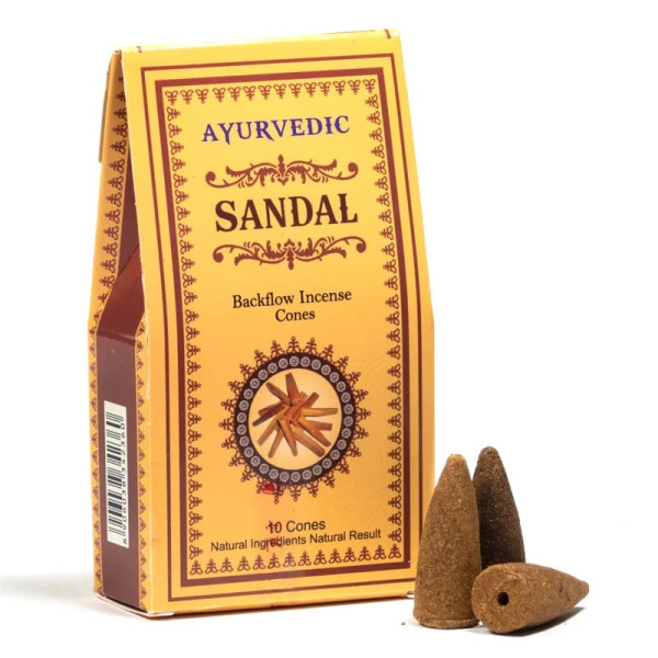 Cônes déncens à refoulement Ayurvedique Santal -- 30 g