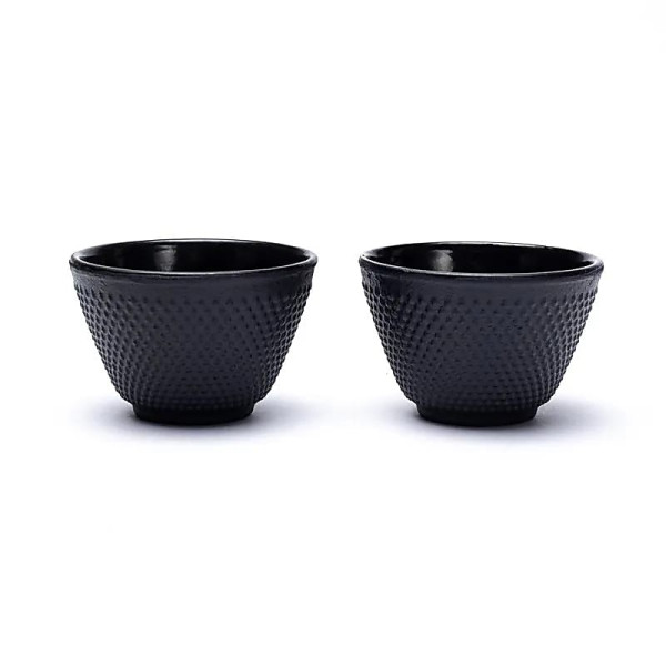 Set de 2 tasses à thé émaillées de style japonais -- 120 ml； 5.5x8cm