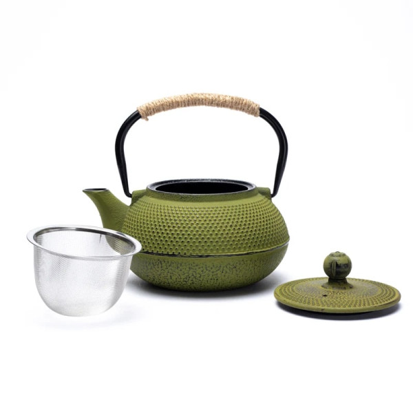 Théière émaillée Tetsukyusu 0,6 litre verte