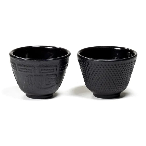 Set de 4 tasses à thé émaillées de style japonais -- 65 ml； 5x6.5cm