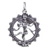 Pendentif Shiva couleur d'argent -- 4.5 cm