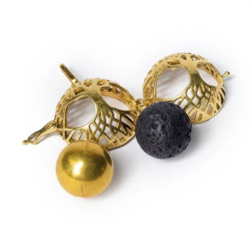 Pendentif grossesse Arbre de vie boule harmonie couleur or--2.5 cm