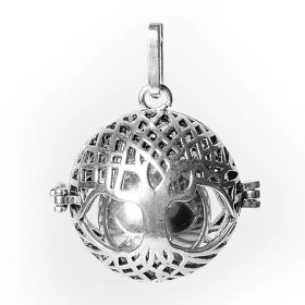 Pendentif grossesse Arbre de vie boule harmonie couleur arge-- 2.5 cm