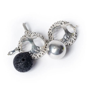 Pendentif grossesse Arbre de vie boule harmonie couleur arge-- 2.5 cm