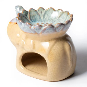 Brûleur cire à fondre et à huile éléphant naturel -- 12.5x9x9cm