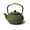 Théière Tetsubin en fonte verte de 0,6 litre (sans revêtement) -- 600 ml； ±1100g