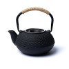 Théière en fonte Tetsubin 0,6 litre noire (sans revêtement) -- 600 ml； ±1100g