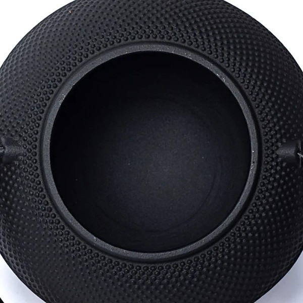 Théière Tetsubin en fonte 1,2 litre noire (sans revêtement) -- 1200 ml； ±1700g