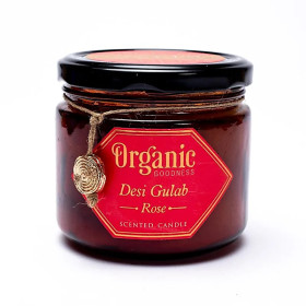 Organic Goodness Bougie en cire de Rose -- 200G