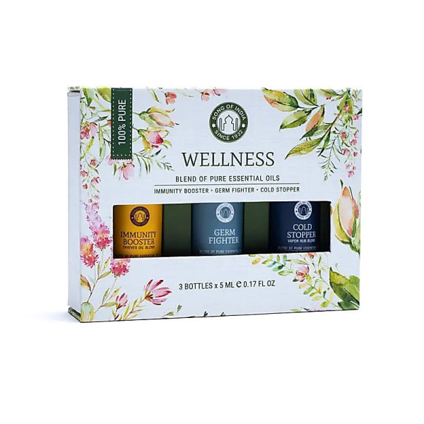 Set d'Huiles Essentielles Aromathérapie Wellness -- 3x5 ml