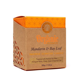Bougie parfumée Goodness Bio Mandarine & Laurier -- 200g