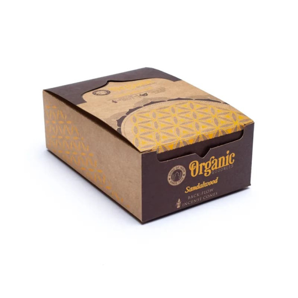 Bois de Santal naturel cônes d'Encens à refoulement  -- 24 g