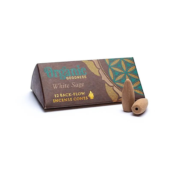 Sauge Blanche naturelle cônes d'Encens à refoulement  -- 24 g