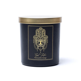 Bougie d'intention Good fortune en verre avec couvercle -- 200g