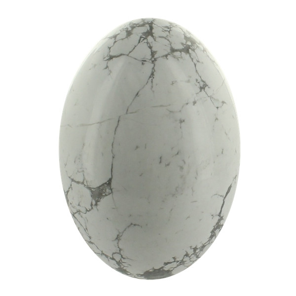 Oeuf Howlite Blanche - Pièce de 8 à 9 cm