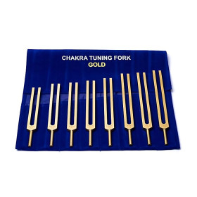 Diapasons Chakras dorés non pondérés -- 43x29cm