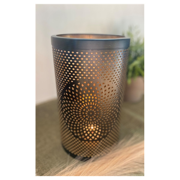 Photophore Rond Mandala - 15 x 25 cm