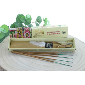 Encens Green Tree Native Soul Sauge Blanche & Lavande - 15 grs