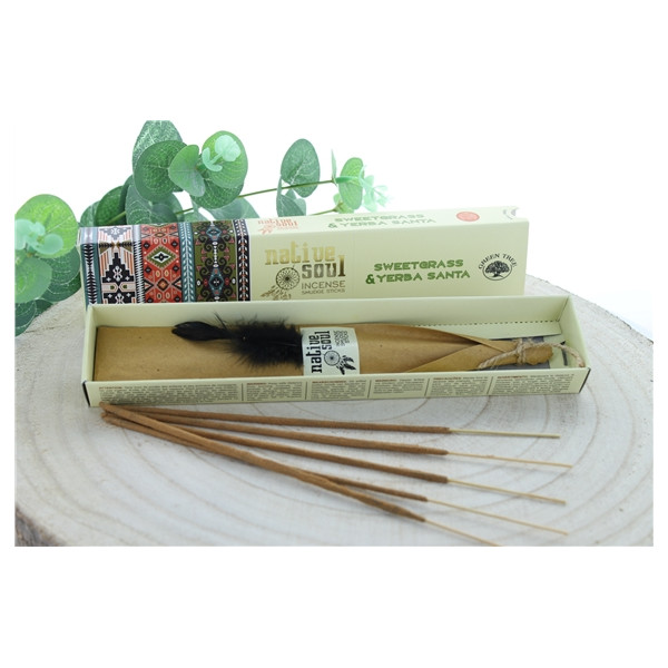 Encens Green Tree Native Soul Foin d'odeur & Yerba Santa - 15 grs