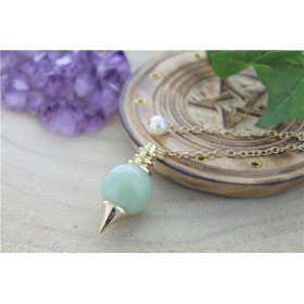 Pendule Sephoroton en Calcédoine Verte
