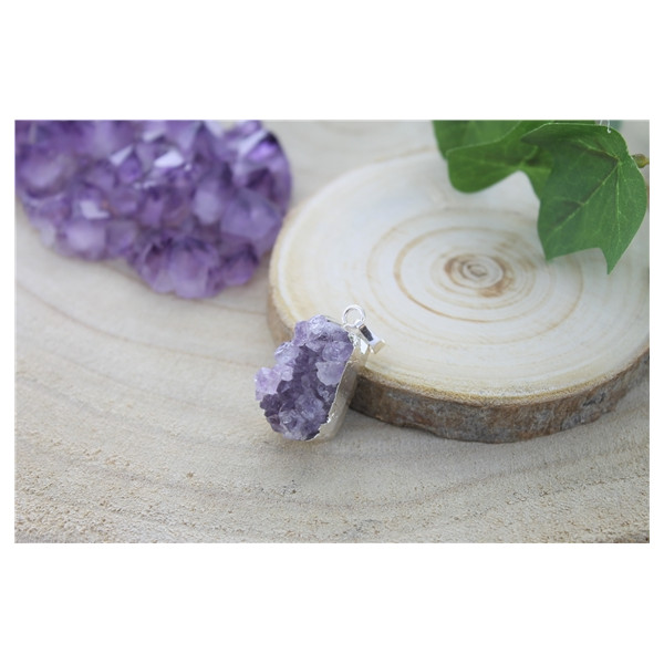 Pendentif en Druse d'Améthyste