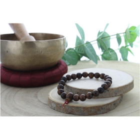 Bracelet Mala - Bois de rose