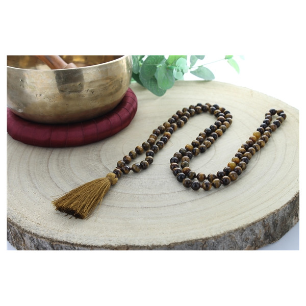 Mala en Oeil de Tigre 108 perles