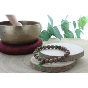 Bracelet Mala - Unakite