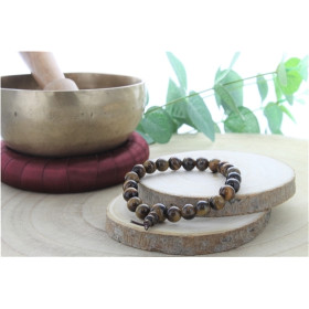Bracelet Mala - Oeil de tigre