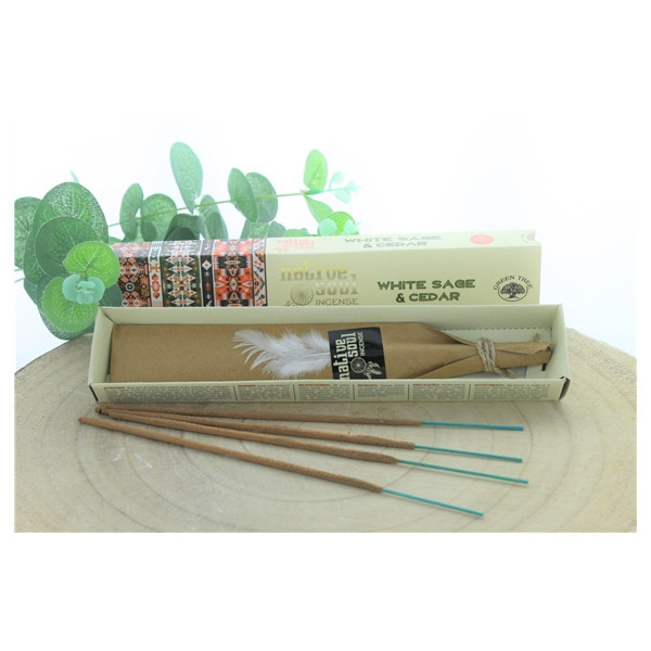 Encens Green Tree Native Soul Sauge Blanche & Cèdre - 15 grs