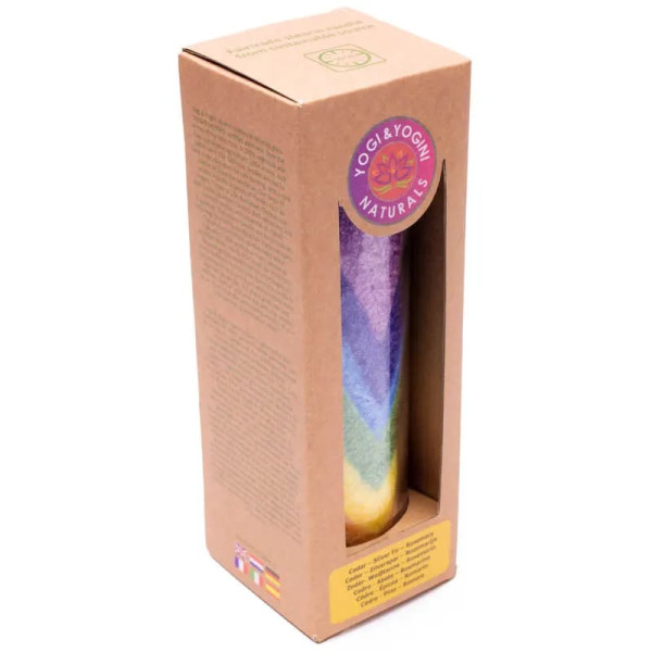 Bougies de stéarine Rainbow Valley -- 21x6.5 cm