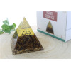 Pyramide Orgonite Oeil de Tigre Pentacle
