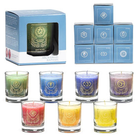 Coffret: 3x7 bougies votives d'archange parfumées -- 4662g