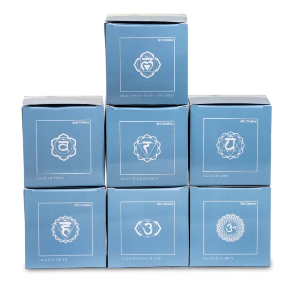 Coffret: 3x7 bougies votives d'archange parfumées -- 4662g