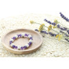 Bracelet Améthyste Perles rondes 8 mm et Perles bois 1 cm