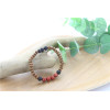 Bracelet Bois, Jaspe Rouge et Pierre de lave Perles rondes 8 mm