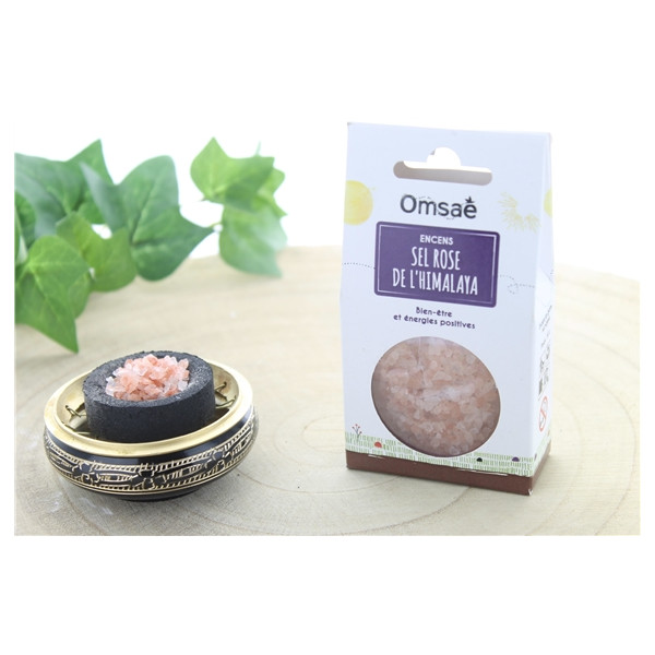 Encens en grains Sel rose de l'Himalaya 50 g