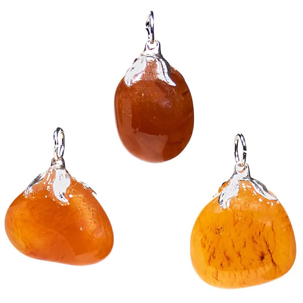 Pendentif pierre gemme Carnelian --±1.5-3cm