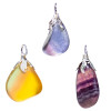 Pendentif pierre gemme Fluorite arc en ciel -- ±1.5-3cm