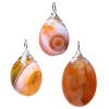 Pendentif pierre gemme Agate rouge -- ±1.5-3cm