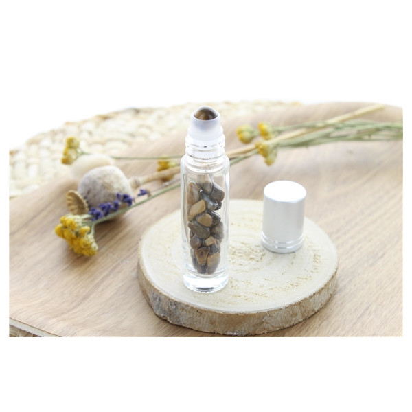 Roll-on  pour Huiles Essentielles en Oeil de Tigre