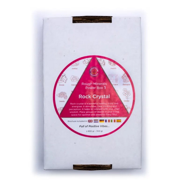 Power box 1 Cristal de roche perception claire -- ±800–1000 g