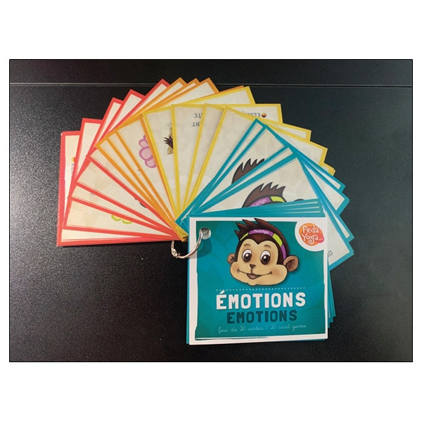 Mini cartes de postures et émotions 35 cartes de postures et 20 cartes d'émotions