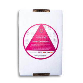 Power Box 19 Mélange de pierres précieuses brutes -- ± 700-900 g