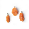 Pendentif pierre précieuse calcite orange brute -- ±3cm