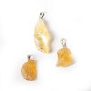 Pendentif citrine (quartz fumé) brute -- ±2.5-4cm