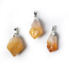 Pendentif de citrine brute (quartz fumé) -- ±3 cm