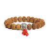 Mala / bracelet rudraksha OMPMH 21 perles - 1.2 cm