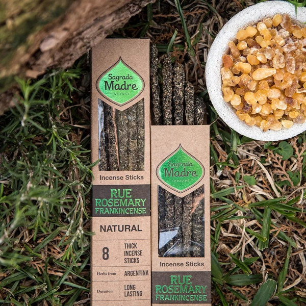 Sagrada Madre Encens naturel Rue, Romarin et Encens -- ±30g