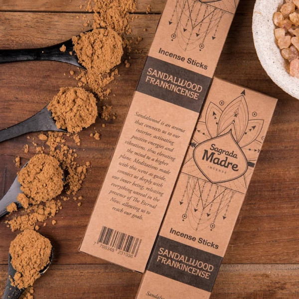 Sagrada Madre encens Santal & Olibanum -- ±30g